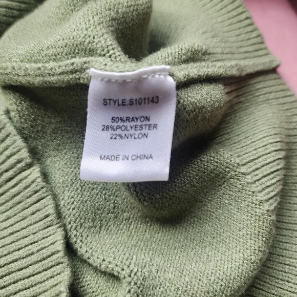 78 & Sunny Sage Green Women's Sweater, Sz. XS - Picture 6 of 6